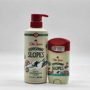 Peppermint Slopes Limited Edition Old Spice Body Wash 16 fl oz & Deodorant Set